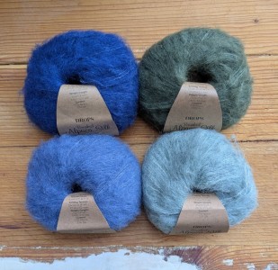 Brushed alpaca silk