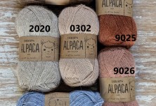 Kombinacija alpaca klobk - barvna primerjava