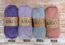 Alpaca - vijolična, roza, marelična
