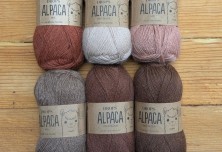 Alpaca, volna za pletenje, rjavi toni